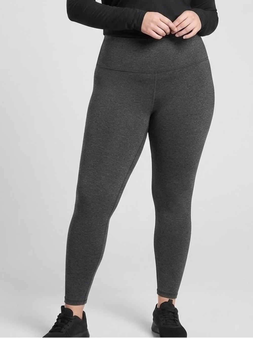 GAIAM Dark Grey Stretch Leggings Slim Fit Active Bottoms size XL
